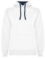 Dames Hoodie Urban Roly SU1068 wit-donker blauw